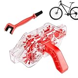 Reinigungsset für Motorräder, Motorrad, Kettenreiniger, tragbare Fahrradkette, ergonomisches Fahrradzubehör, rutschsicher, zum Entfetten, Waschen und Polieren