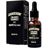 ZEW for Men Kinnöl Jameson Black Barrel 30ml | Beard Oil | Befeuchtet und Pflegt den Barteil tief | Whiskey und Citrus Duft | Öl Enthält Arganöl und Natürliche Inhaltsstoffe |