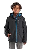 killtec Jungen Funktionsjacke mit Kapuze/Winterjacke ist wasserdicht KOW 159 BYS JCKT, schwarz blau, 164, 40915-000