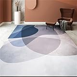 Kunsen Sitzecke Küche Home Design Blau Grau Einfach zu pflegen, modern und minimalistisch, geeignet für Schlafzimmer Wohnzimmer 60x90CM teppiche