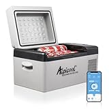 Alpicool C20 20L Kompressor Kühlbox 12v Mini Kühlschrank Klein Elektrische Camping-Gefrierbox Tragbare für Auto, Lkw, Boot, RV und Steckdose, -20℃-20℃, mit USB Anschluss
