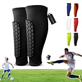 Laimer - Schienbeinschoner Paket, Laimer Schienbeinschoner Kinder, Fussball Mit Wabenpads, Atmungsaktives, Stoßfest, Für Fußball, Basketball, Radfahren, Klettern, Ski (Schwarz, S)
