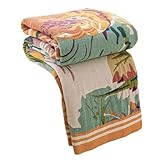 YDYAENIO Baumwolldecke for Doppelbett, Tagesdecke for Sofa, Nickerchen, Sommer-Kühldecke