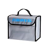 WANGCL Lipo Bag Explosionproof Fireproof Lipo Safe Bag Waterproof Lipo Battery Bag Large Tote Bag for Drone Battery Storage 215x155x115mm