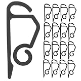 Hemobllo 50 Stück Licht Dachrinnen Clips Außenbefestigte Clips für Lichterketten Starke Halterung für Weihnachtsbeleuchtung Einfache Werkzeugfreie Kompatibel mit LED Lichterketten