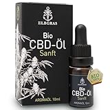 Bio CBD Öl 15% - Elbgras - Deutsches Bioprodukt - Hanföl Cannabis Tropfen mit 1500mg Cannabidiol Vollspektrum Extrakt - inklusive zusätzlichem Sprühkopf