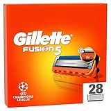 Gillette Fusion5 Rasierklingen für Männer, 28 ORIGINAL Ersatzklingen, Klingen für Herren mit größerem Gleitstreifen für Sanftes Gleiten und 5 Klingen für eine Gründliche und Komfortable Rasur