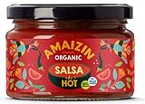Amaizin Bio Salsa scharf 6x260g - GGB köstlicher BIO Dip hot, alle Zutaten stammen aus biologischem Anbau.