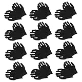 TEMPNAP 12Paare Baumwollhandschuhe Arbeitshandschuhe Bequeme Strapazierfähige Sicherheitshandschuhe für Vielseitige Einsätze zum Schutz bei Arbeiten