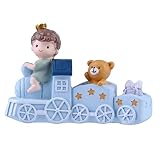HIAKDOFT Niedlicher Zug Kuchen Dekoration Ornament aus Vinyl Kreative Torten Deko für Geburtstag Party und Kinderzimmer Zug Figur als Tisch und Kuchendeko für DIY Kuchen und Cupcakes