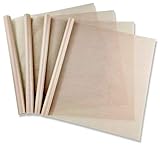 Pritogo Dauerbackfolie 4er-Set braun Teflon (32 x 46cm) 260° wiederverwendbares Backpapier Backfolie hitzebeständig antihaftbeschichtet zuschneidbar