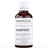 wesentlich. Kampferöl - ätherisches Öl - 100% naturrein (Glasflasche) - u.a. für Duftlampe und Diffuser (50ml)