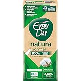 EveryDay Natura Slipeinlagen Normal, 100% Bio-Baumwolle, biologisch abbaubar, 20 Stück