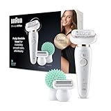 Braun Silk-épil 9 Flex Beauty-Set, Epilierer Damen / Haarentferner, rutschfester Handgriff und Druckkontrolle, mit flexiblem Kopf für einfachere Haarentfernung, 9020, weiß/gold