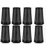 8PCS Gummipuffer für Wanderstöcke - Profi Nordic Walking Stöcke Gummipuffer Gehstock Gummispitzen für Nordic Walking, Wanderstöcke, Trekkingstöcke & Spaziergänge