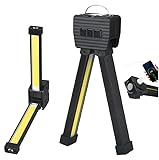 Qivine Posing Lampe Gym, Magnetisch Gym Lamp für Fotografie, Tragbare Studio-Beleuchtung Posing Lamp 180 Grad Klapplicht mit Hake Wiederaufladbar