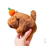 Delightful Animal Key Holder Squeeze Toy Bag Pendant Keychain with Realistic Animals Details for Trendy Individuals Novelty Keychain