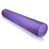 Navaris Pilates Rolle Faszienrolle 90 cm lang - Pilatesrolle Faszien Yoga Roller - Schaumstoffrolle für Rücken Fitness - Massagerolle versch. Farben