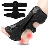 PIWOSGOL Plantarfasziitis Nachtschiene,3 Verstellbare Riemen Nachtschiene,Plantar Fasciitis Relief Brace,Plantarfasziitis Bandage mit Schaumstoff Pad für Plantarfasziitis,Plattfüße Achilles Tendonitis