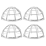 Beaupretty 4 Stück Feuersprinkler Schutzkäfig aus Eisen Sprinklerkopf Abdeckung mit Diebstahlschutz Aufprallschutz 106 132mm Universell für Rauchmelder Innen und Außenbereich