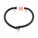 Mingzhe Benzin-Inline-Kraftstofffilter, Hochwertiger Gummischlauch und Metallclip, 6-mm-Kraftstofffilter-Set mit Schlauchklemmen für 49 –160 Mini Moto Dirt Bike ATV Quad, Einfach zu