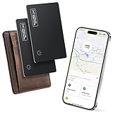 Wallet Tracker Card Airt-Tag Tracking 2 Pack - (Nur iOS) Funktioniert mit Apple Find My, Bluetooth Tracker, 0,2 cm Slim, IP68 Wasserdicht, Item Locator für Gepäck, Pässe, Geldbörse, Geschenk für