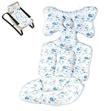 Kinderwagen-Sitzeinlage – Baby-Autositz, Kinderwagen-Auskleidung, Kopf- und Körperstützkissen für Autositze