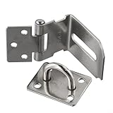 Zwei Optionen erhältlich: 1 oder 2 Edelstahltüren für Vorhängeschlösser (1 Stück)