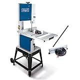 Scheppach HBS400 Bandsäge 315 mm mit Ersatzsägeband und Querschneidlehre, 230 Volt, Motorleistung 750 Watt, max. Durchlasshöhe 170 mm, max. Durchlassbreite 305 mm