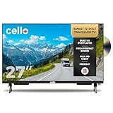 Cello C2725WSF Trav 27 Zoll 12V Smart Traveller TV mit DVD, 230V, WebOS, Freeview Play, Perfect Pitch Sound, ideal für Wohnwagen und Wohnmobile, hergestellt in Großbritannien