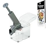 Thiru Premium Kirschentkerner (inkl. Verschleißteil) - hohe Entkernleistung - für frische, konservierte, tiefgekühlte Kirschen - mit Spritzschutz - inkl. 25 Rezepte - Made in Germany