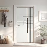 Minimalistisch Türtapete Türposter Türfolie Selbstklebend PVC, Studio Türaufkleber Abnehmbar Wasserdicht 95x205 cm, Monochrom Fototapete für Tür Wohnzimmer Kinderzimmer