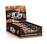 XXL Nutrition - N'Joy Nuts Bar - Der Leckerste Proteinriegel, Eiweißriegel, Protein Riegel, Weniger Zucker, Mehr Geschmack - 15 pack