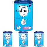 Aptamil HA 1 – Anfangsmilch von Geburt an, Mit DHA, Nur Laktose, Ohne Palmöl, Babynahrung, Milchpulver, 1x 800 g (Packung mit 4)