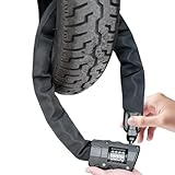 Kombinations-Fahrradschloss – 95 Cm Langes Kabel Aus Zinklegierung Und Kohlenstoffstahl, Robuste Anti-Diebstahl-Kette, Sicheres Code-Schließsystem, Flexibler, Starker Schutz | Fahrrad-Sicherheitsschlo