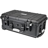HMF Outdoor-Trolley, ODK400, Fotokoffer mit Rasterschaumstoff | 56 x 34,5 x 23 cm | Schwarz