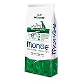 Monge Natural Superpremium ADULT RICH IN CHICKEN, Hundefutter für alle Rassen (Trockenfutter für Hunde zwischen 32 - 80 kg, mit Huhn, sehr Ballaststoff- & Vitaminreich, 12 kg)