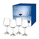 Villeroy & Boch – Ovid Rotweingläser Set 4 Teilig, Spülmaschinenfest, Rotweingläser 4Er Set, Gläser Wein, Weinglas Set, Rotweinglas 4Er, Rotweingläser Edel, Weingläser Rotwein, Kristallglas