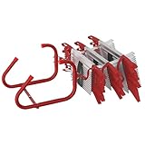 UISEBRT Fluchtleiter Feuerfeste Rettungsleiter, Feuerleiter Sicherheitsleitern Einziehbare Strickleiter Geeignet für 4-stöckige Gebäude,Balkon Fenster,Tragfähigkeit bis 450 kg (15 M / 45 Sprossen)