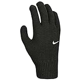 Nike Unisex – Erwachsene YA Swoosh Knit 2.0 Handschuhe, Schwarz, L/XL