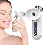 Rppiup Beheizter Nano-Augennebel-Sprüher, Augendampfer für trockene Augen, Nebelspray für trockene Augen, Dampftherapiestab mit kalten und heißen Kompressen-Modi für trockene Augen, wiederaufladbare