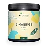 D-Mannose Pulver 250 g Vegavero ® | Rein pflanzlich & Naturbelassen | Laborgeprüft und GVO-frei | Mit Dosierlöffel | Optimale Löslichkeit | Vegan
