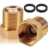 Messing Rückschlagventil 3/4 Zoll, 3/4'' IG x AG, 2 Stück DN20 Rückflussverhinderer mit Innengewinde und Außengewinde, Rückschlagventil Abwasser für Toilette Warmwasserbereiter Waschmaschine