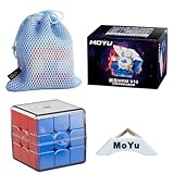 2024 MoYu WeiLong V10 3x3x3 20 Ball Core Spring Magic Tuch Version 3x3 55.5mm Speed Magic Puzzle Cube Stickerless MY8295 mit Würfelständer und Tasche