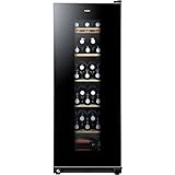 Haier WS59GAE Weinkühlschrank für 59 Flaschen/Freistehend/UV undurchlässige Glasscheibe/Türschloss