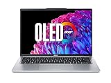 Acer Swift Go 14 OLED (SFG14-73-7773) Ultrabook/Laptop | 14' WQ2.8K Display | Intel Core Ultra 7 155U | 16 GB RAM | 512 GB SSD | Intel Grafik | Windows 11 | QWERTZ Tastatur | Silber