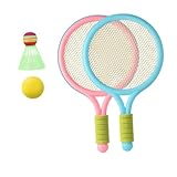 WHAMVOX Kinder Badminton Spielzeugset 1 Satz Federball Schläger Spaß Im Freien Sportspielzeug Für Kinder Ideal Für Garten Und Outdoor Aktivitäten