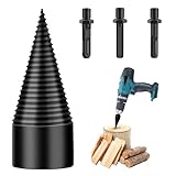 Rppiup 50mm Bohrkegel Holzspalter, Holzspalter Bohrer Holzspalter Schraube Kegel mit 3 Bohrgriffe, Brennholzspalter Bohrer Spaltholzkegel Holzspalterbohre, brennholzbohrer Bohrer für Haushalt
