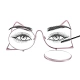 JOOX Kosmetikbrille, rotierendes Glas, Augen-Kosmetikbrille für Frauen, Kosmetik-Lesebrille, vergrößert die Augen-Details.