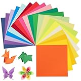 Origami-Papier, 240 Blatt, 20 leuchtende Farben, 15,2 cm, 80 g/m² buntes papier, doppelseitiges quadratisches Faltpapier für DIY-Schul-Kunsthandwerksprojekte, Kinder und Erwachsene